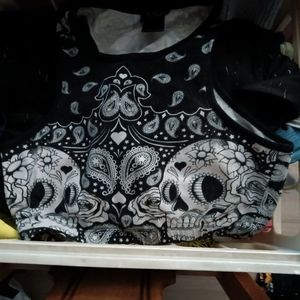Crop top sugar skullz